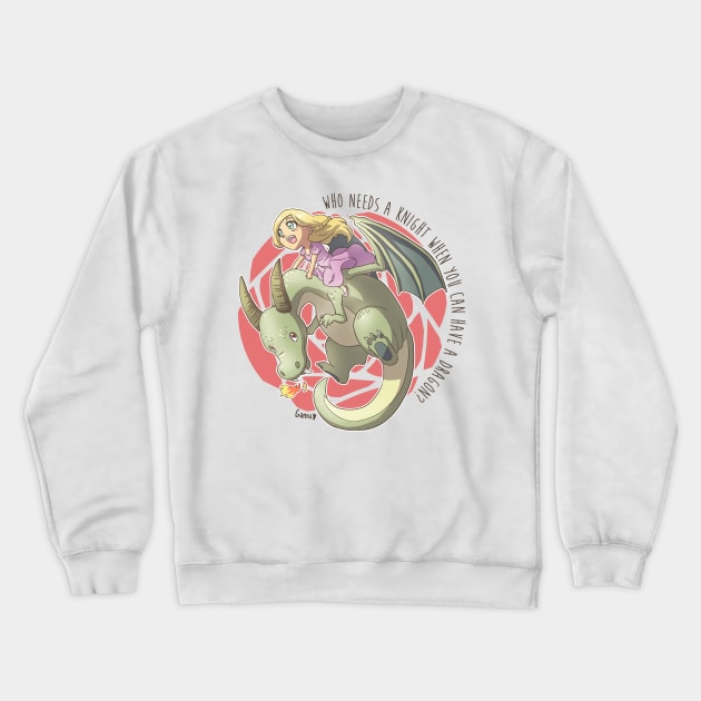 Dragon Princess Crewneck Sweatshirt by Gamusaur